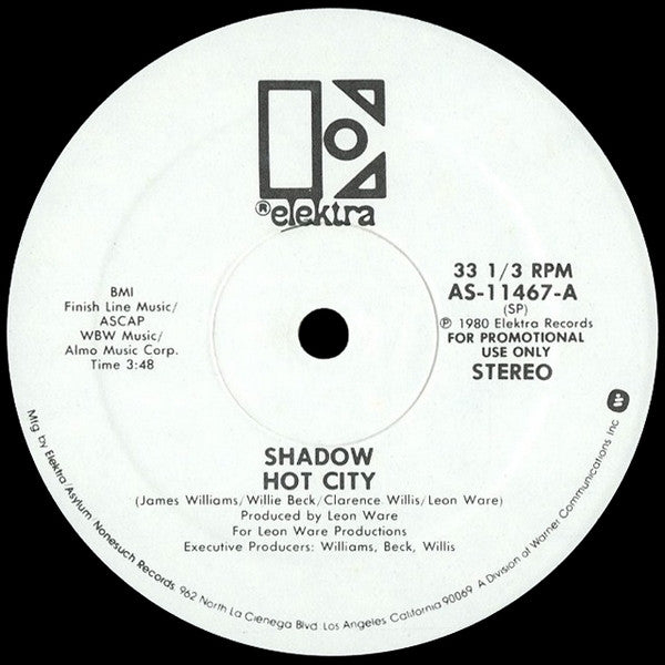 Shadow (21) : Hot City (12")
