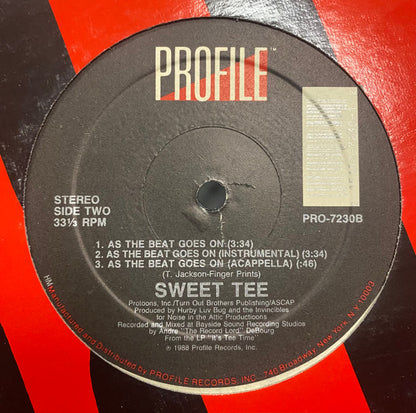 Sweet Tee : On The Smooth Tip / As The Beat Goes On (12")