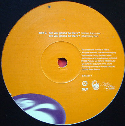 Up Yer Ronson Featuring Mary Pearce : Are You Gonna Be There ? (12")