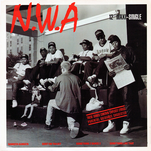 N.W.A* : Gangsta Gangsta (12", Maxi, SRC)