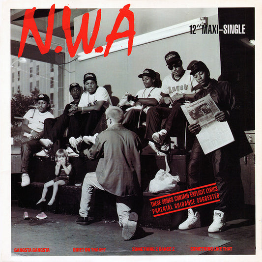 N.W.A* : Gangsta Gangsta (12", Maxi, SRC)