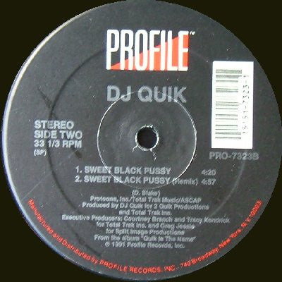 DJ Quik : Born And Raised In Compton / Sweet Black Pussy (12")