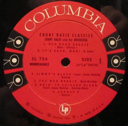 Count Basie Orchestra : Count Basie Classics By The Great Count Basie Band (LP, Comp)