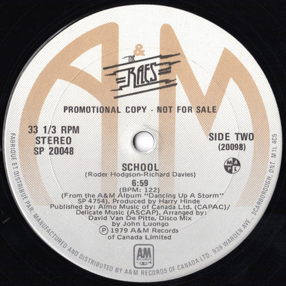 The Raes : Don't Turn Around / School (12", Promo)