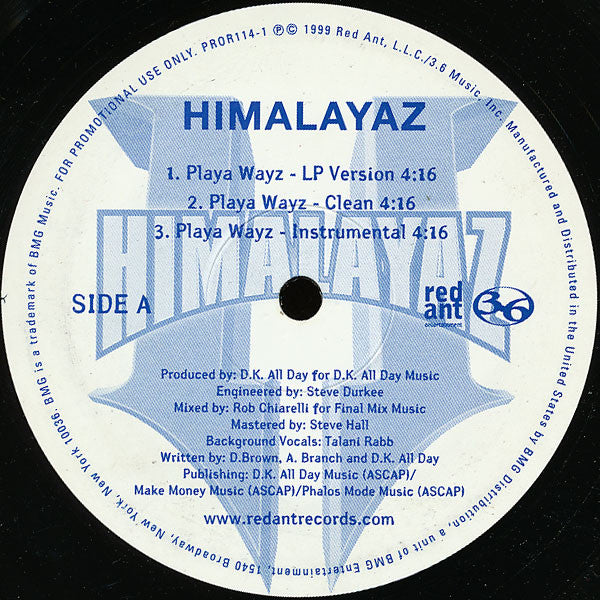Himalayaz : Playa Wayz (12", Promo)
