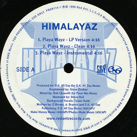 Himalayaz : Playa Wayz (12", Promo)