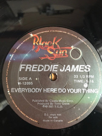 Freddie James : Everybody Here Do Your Thing / Music Takes Me Higher (12", Promo)