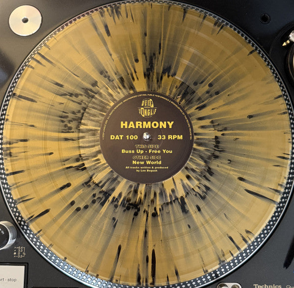 Harmony* : New World / Buss Up / Free You (12", Ltd, Gol)