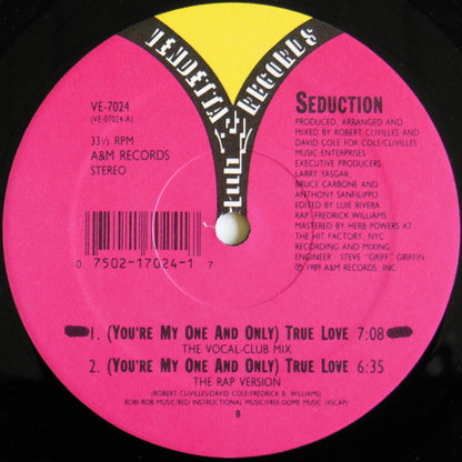 Seduction : (You're My One And Only) True Love (12", B E)