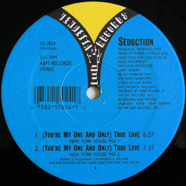 Seduction : (You're My One And Only) True Love (12", B E)