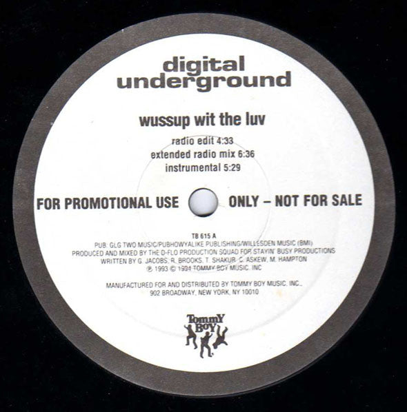 Digital Underground : Wussup Wit The Luv (12", Promo)