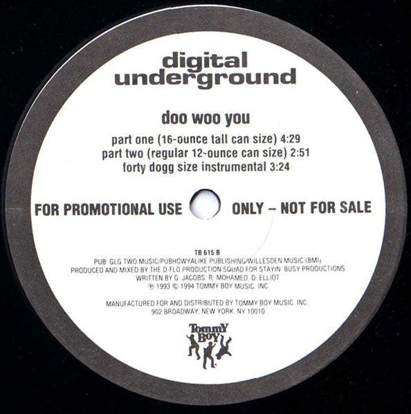 Digital Underground : Wussup Wit The Luv (12", Promo)