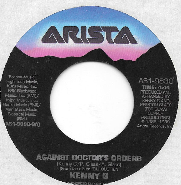 Kenny G (2) : Against Doctor's Orders / Tradewinds (7")