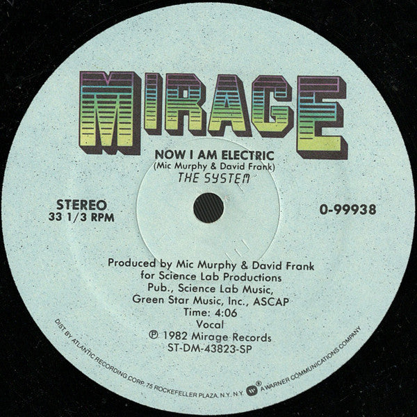The System : You Are In My System / Now I Am Electric (12", Spe)