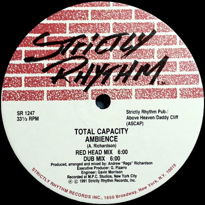 Total Capacity : Ambience / Celebrate (12")