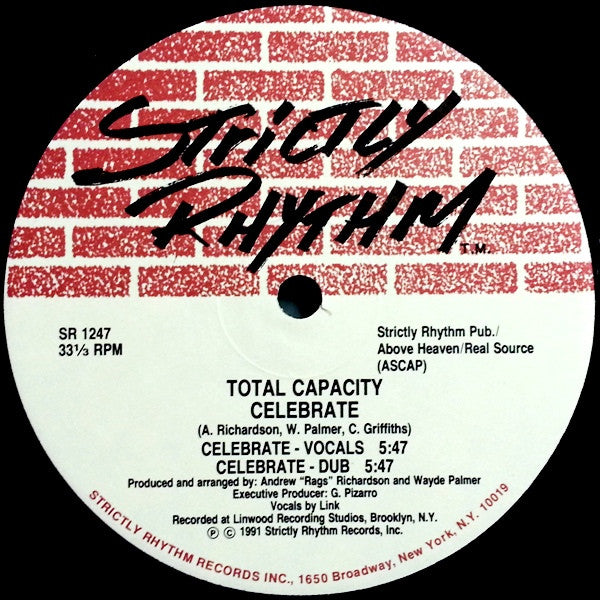 Total Capacity : Ambience / Celebrate (12")