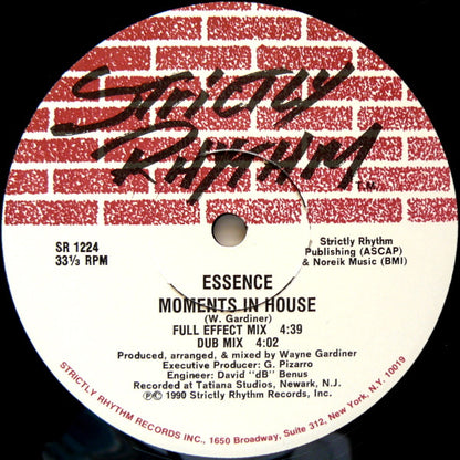Essence : Moments In House (12")