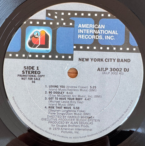 New York City Band (2) : New York City Band (LP, Album, Promo)