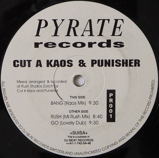 Cut A. Kaos & Punisher (3) : Basis / Public Punishment (12")