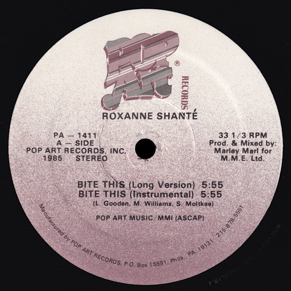 Roxanne Shanté : Bite This (12")