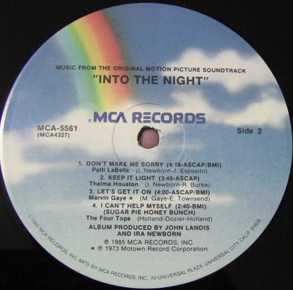 Various : Into The Night (Music From The Original Motion Picture Soundtrack) (LP, Album, Comp, Pin)