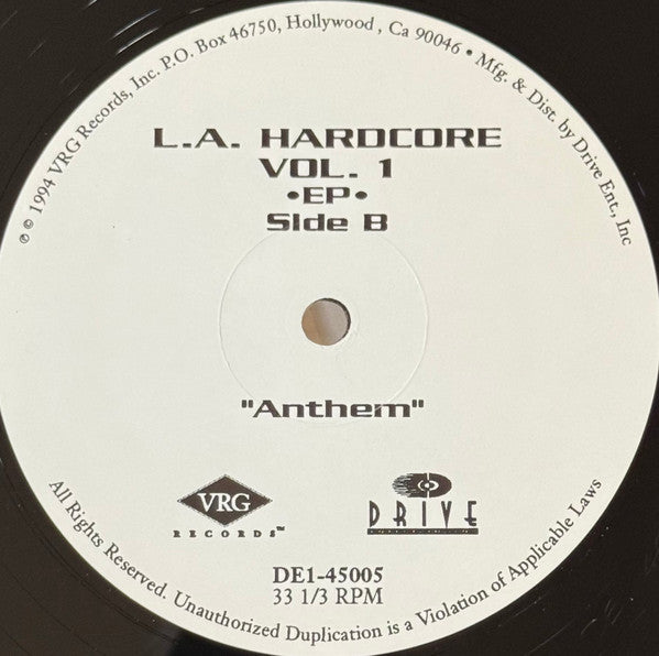 Xpando / DJ Spinn & Brian G. : L.A. Hardcore Vol. 1 (12")