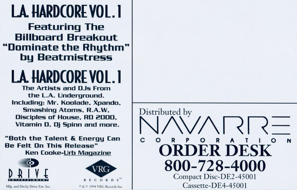 Xpando / DJ Spinn & Brian G. : L.A. Hardcore Vol. 1 (12")