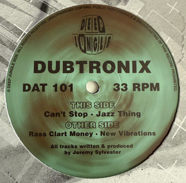 Dubtronix : Rass Clart Money / New Vibrations / Can't Stop / Jazz Thing (12")
