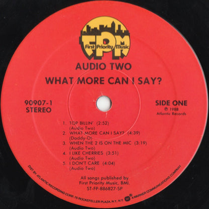 Audio Two : What More Can I Say? (LP, Album)