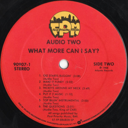 Audio Two : What More Can I Say? (LP, Album)