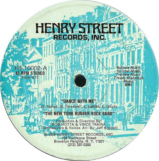 The New York Rubber Rock Band : Dance With Me / Hello Stranger (12")