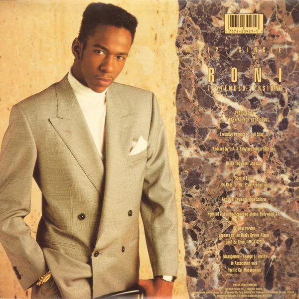 Bobby Brown : Roni (Extended Version) (12", Single, Promo)