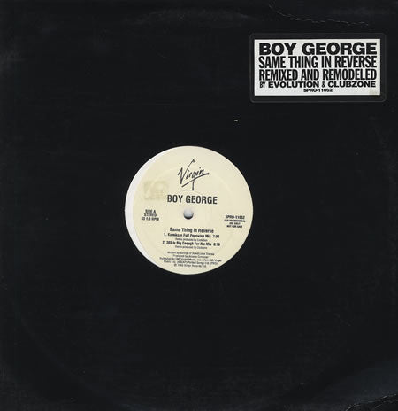 Boy George : Same Thing In Reverse (12", Promo)