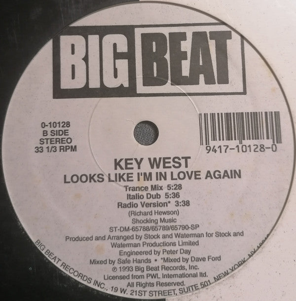 Key West  feat.  Erik (2) : Looks Like I'm In Love Again (12", Maxi)