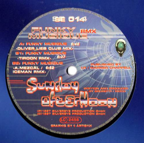 Sunday Afternoon : Funky Musique (Rmx) (12")