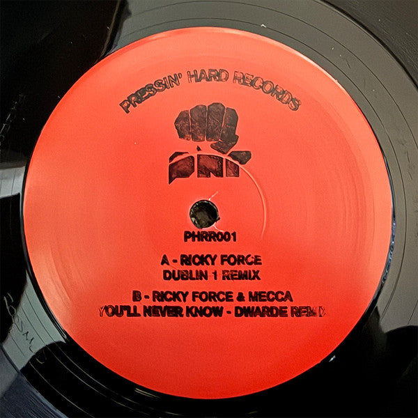 Ricky Force & Mecca (13) : Pressin' Hard 001 Remixes  (10", W/Lbl)