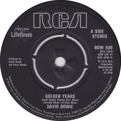 David Bowie : Golden Years (7", Single, RE, 4-P)