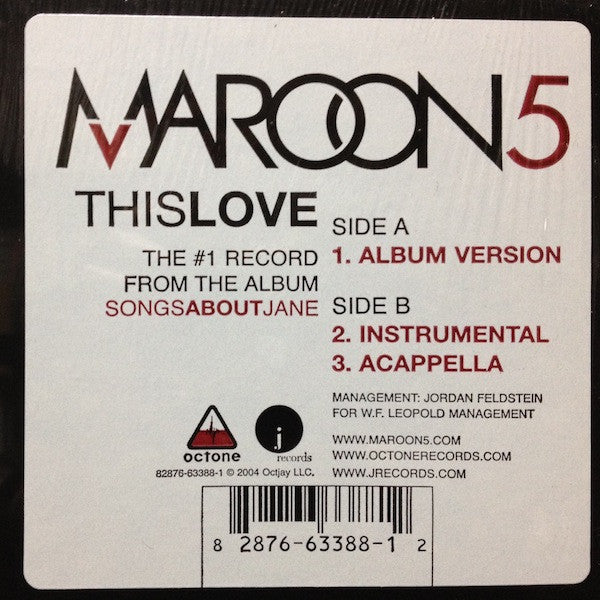Maroon 5 : This Love (12")