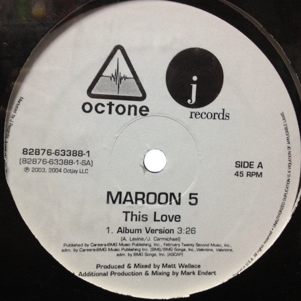 Maroon 5 : This Love (12")