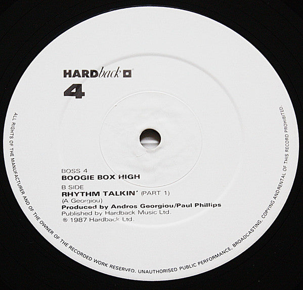 Boogie Box High : Jive Talkin' (12", Single, Pic)