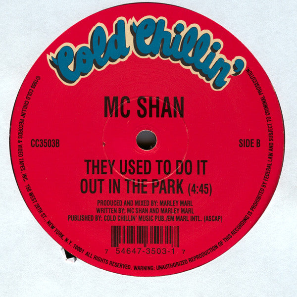 MC Shan : The Bridge / They Used To Do It Out In The Park (12", RE)