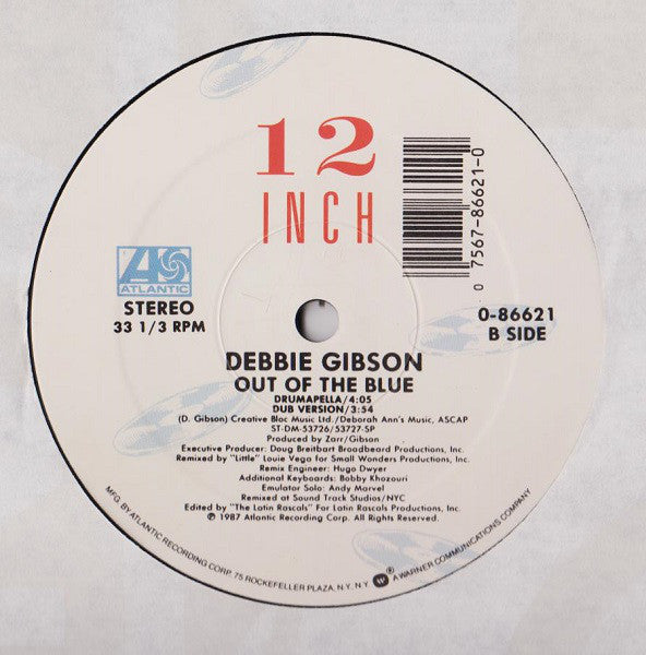 Debbie Gibson : Out Of The Blue (12", Single, Gen)