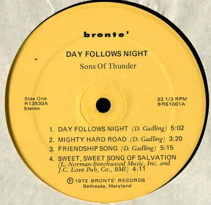 Sons Of Thunder (2) : Day Follows Night (LP)