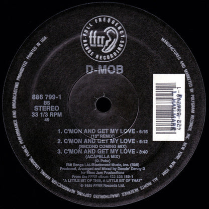 D-MOB* Introducing Cathy Dennis : C'mon And Get My Love (12", Single, M/Print)