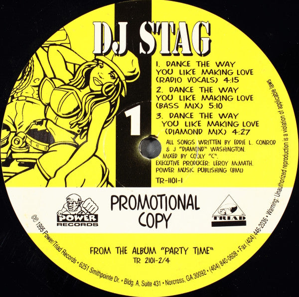 DJ Stag : Dance The Way You Like Making Love (12", Promo)