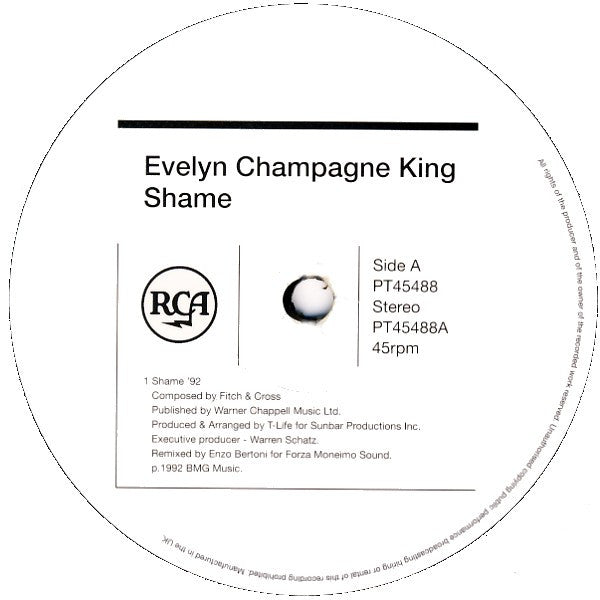 Evelyn Champagne King* : Shame (12")