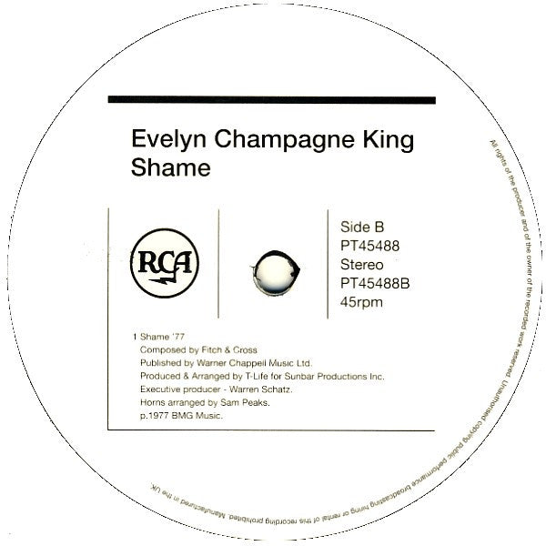 Evelyn Champagne King* : Shame (12")