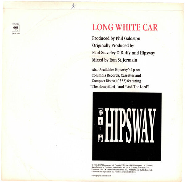 Hipsway : Long White Car (7", Single)