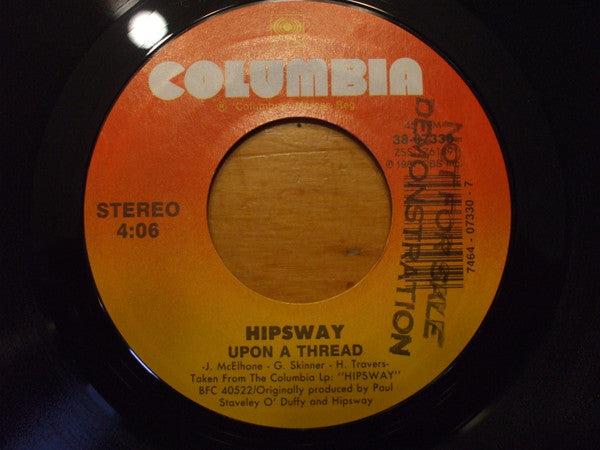 Hipsway : Long White Car (7", Single)