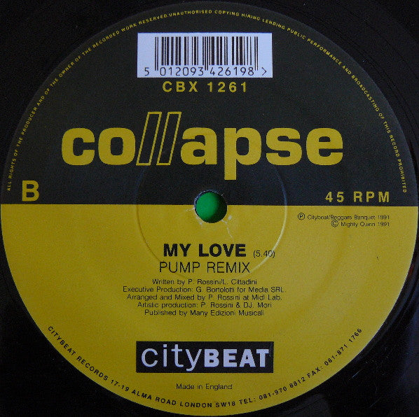 Collapse : My Love (Remix) (12")